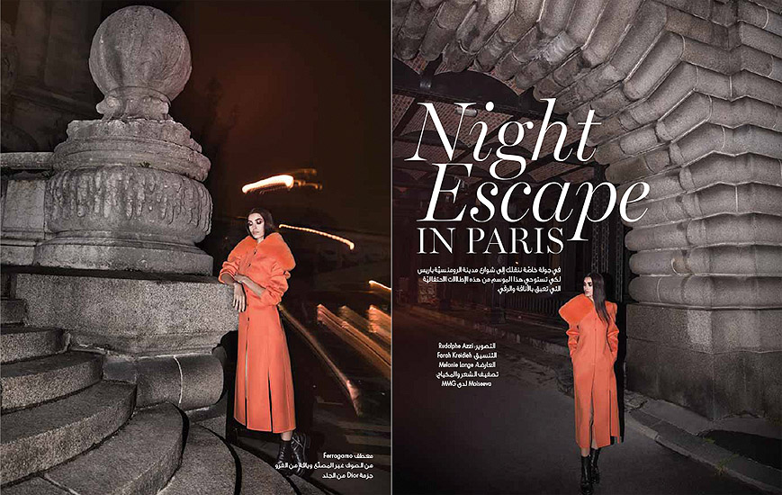 Marie Claire Arabia - Édito Night Escape in Paris Retouche Marie Claire Arabia - Édito Night Escape in Paris