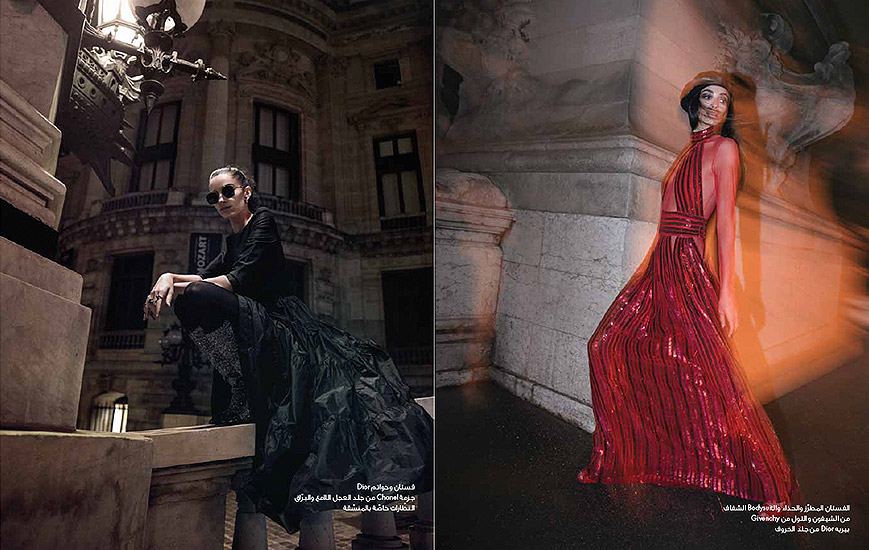 Marie Claire Arabia - Édito Night Escape in Paris Retouche Marie Claire Arabia - Édito Night Escape in Paris