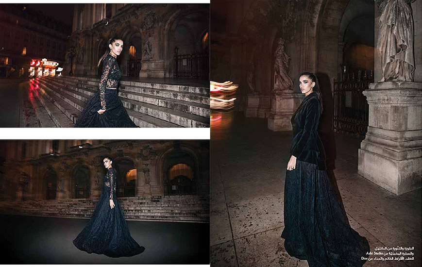 Marie Claire Arabia - Édito Night Escape in Paris Retouche Marie Claire Arabia - Édito Night Escape in Paris