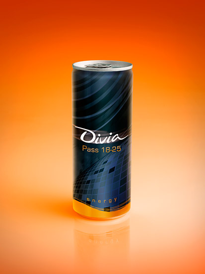 Retouche Packshot Divia - Boisson énergétique